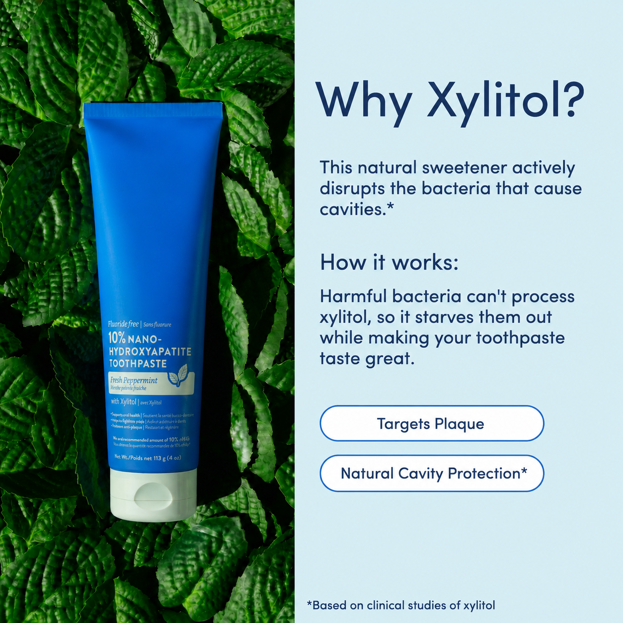 10% Nano Hydroxyapatite Toothpaste - Whitening & Repair