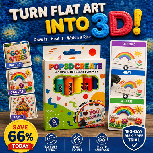 3D Relief Art Pen – Turn Flat Drawings Into Touchable 3D Art